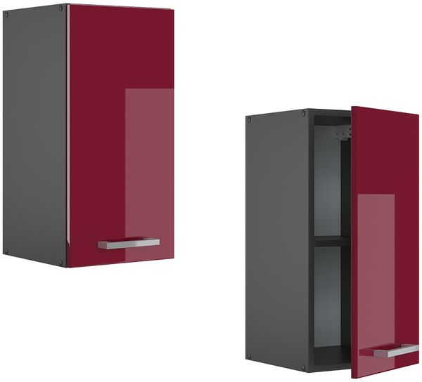 Hängeschrank R-Line Rot Hochglanz 30 cm Vicco Bild 5