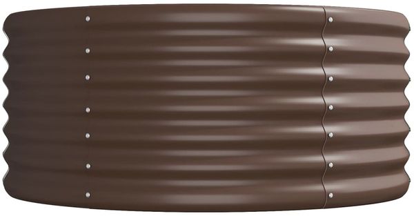 vidaXL Hochbeet Verzinkter Stahl 620x80x36 cm Braun 318945 Bild 4