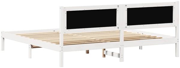 vidaXL Bettrahmen Hellgrau 200 x 200 cm Massives Kiefernholz 3394237 Bild 7