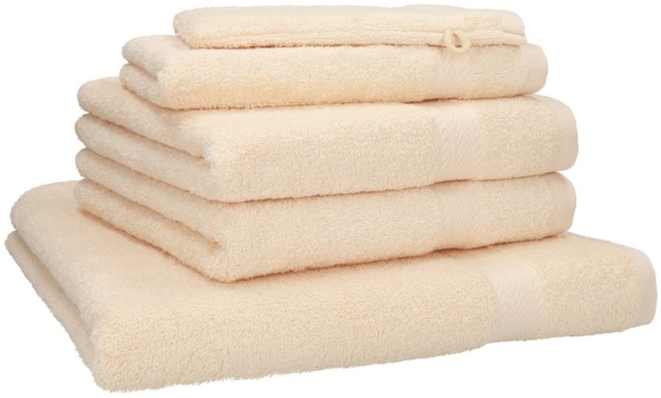 Betz Handtuch Set 5-TLG. Premium 1 Duschtuch 2 Handtücher 1 Gästetuch 1 Waschhandschuh, 100% Baumwolle