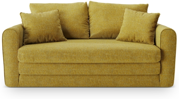 Micadoni Sofa Lido 2-Sitzer Strukturierter Stoff Sonnenblumen Melange