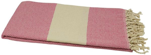 Pestemal Hamamtuch pink naturbeige ca. 90x180 cm "Diamant Style"