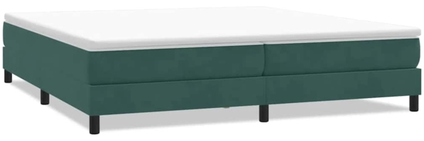 vidaXL Boxspringbett ohne Matratze Dunkelgrün 200x220 cm Samt 3315894