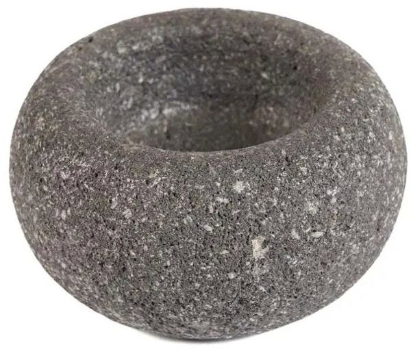 Die Lava Stone Salzschale - Schwarz - Schwarz - 7x7x4cm