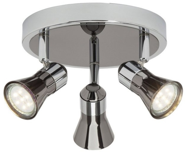 Brilliant Leuchten No. G18334-76 LED Spotrondell Jupp GU10 3-flammig chrom schwarz Bild 2