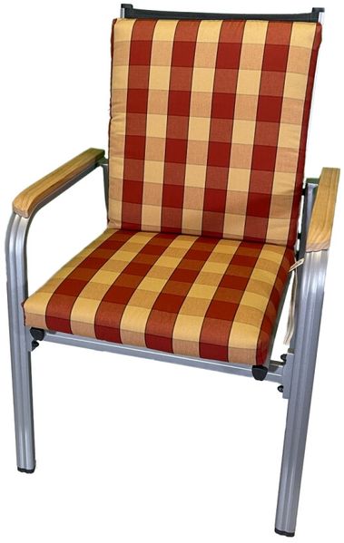 Niederlehner-Auflage LORD rot stripes 100x50x9cm