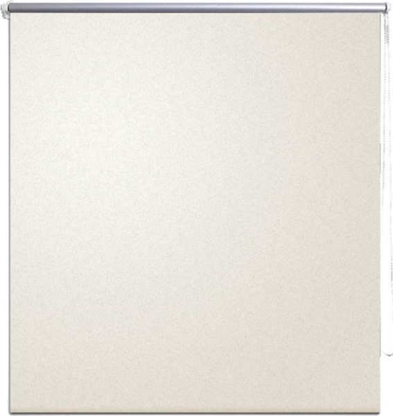 vidaXL Verdunkelungsrollo 140 x 230 cm Gebrochen Weiß 240169