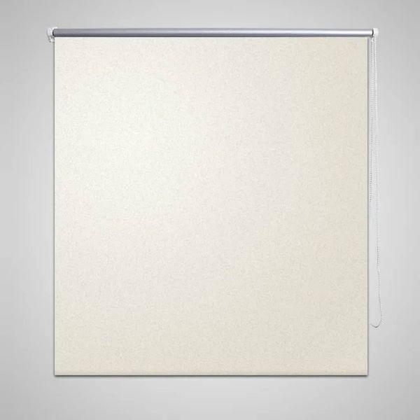 vidaXL Verdunkelungsrollo 144,4 x 230 cm, Stoffbreite 140 cm, Gebrochen Weiß 240169