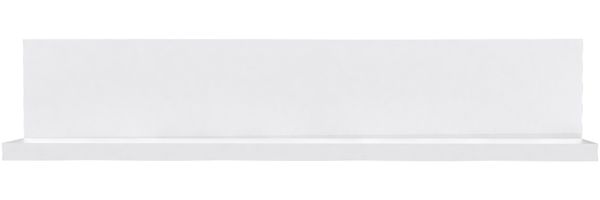 Wandboard >SNOW< in weiß - 110x22,1x24,3cm (BxHxT)