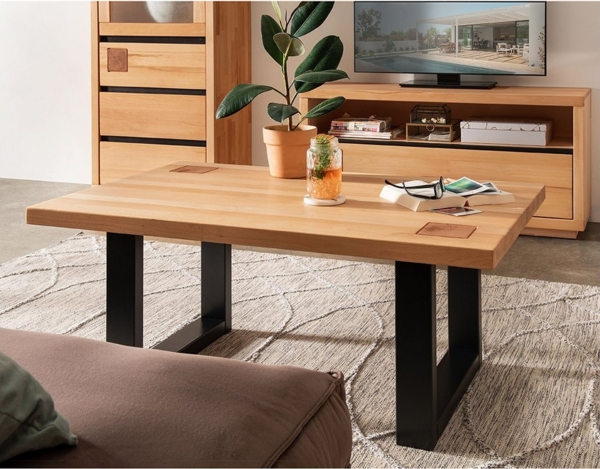 Lomadox Couchtisch WINCHESTER-69, Wohnzimmertisch 110x70 cm Beistelltisch modern in Buche massiv Bild 2