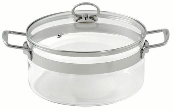 MASTRAD Kochtopf Glas Ø24cm 5l mit Glasdeckel