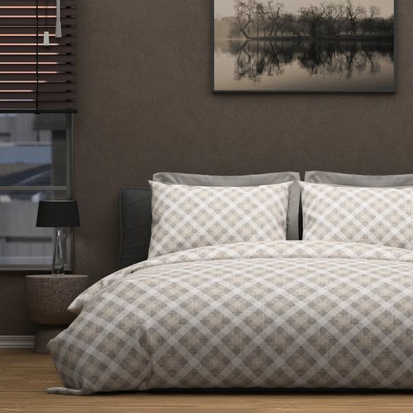 Schiesser Bettwäscheset Rin - Renforcé - 2-teilig - 135 x 200 cm - Grau