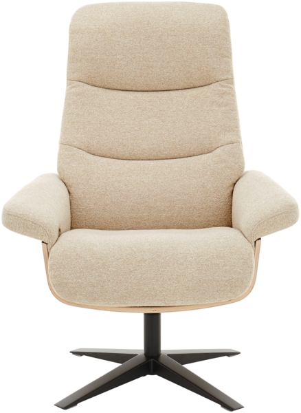 Amasra Loungesessel inkl. Hocker - LAKE slate grey / schwarz matt pulverbeschichtet / walnuss Bild 24