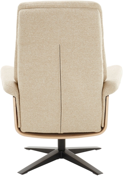 Amasra Loungesessel inkl. Hocker - LAKE slate grey / schwarz matt pulverbeschichtet / walnuss Bild 21