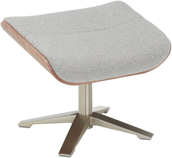 Amasra Loungesessel inkl. Hocker - LAKE slate grey / schwarz matt pulverbeschichtet / walnuss Bild 10