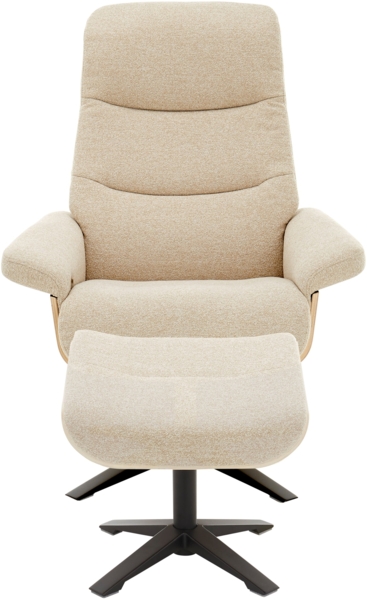 Amasra Loungesessel inkl. Hocker - LAKE slate grey / schwarz matt pulverbeschichtet / walnuss Bild 23