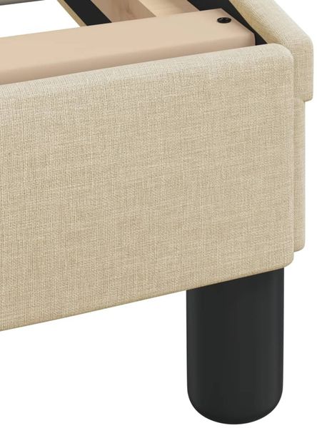 vidaXL Bettgestell ohne Matratze "Hvar" Creme 140x200 cm Stoff 3207777 Bild 9