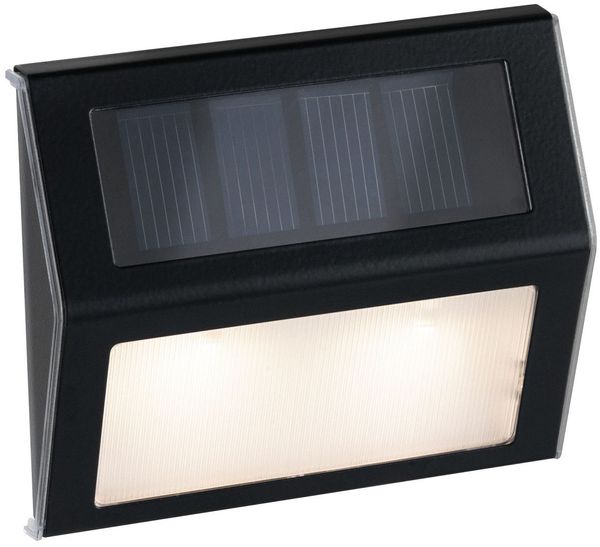 Paulmann 94234 Outdoor Solar Stufen/Treppenleuchte Dayton 4lm 3000K Metall/Kunststoff Grau