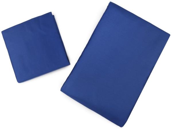 Premium Satin Bettwäsche Dunkelblau 135x200