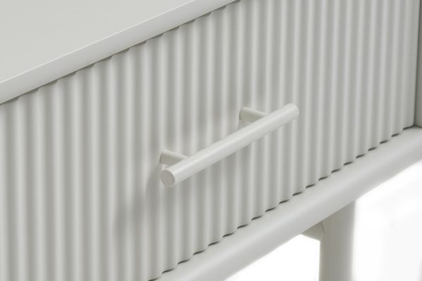 Couchtisch >PALMA< in Greige, MDF + Stahl in greige - 60x40x120cm (BxHxT) Bild 4