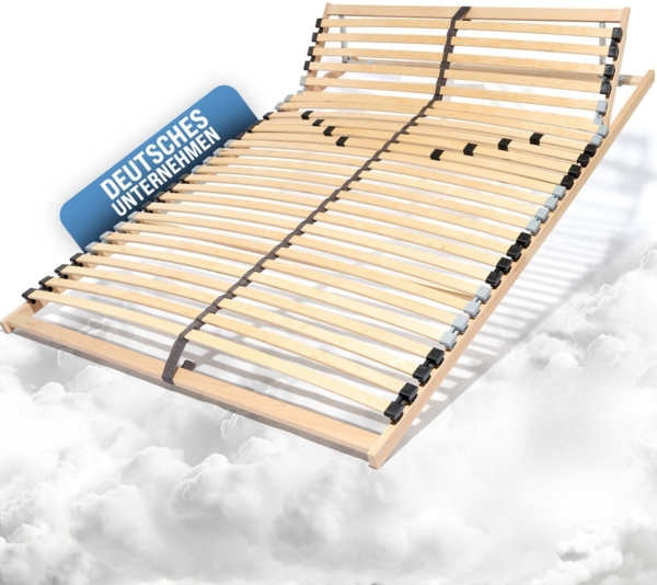Coemo Lattenrost ERGO K 7-Zonen 120x210 cm Kopfteil verstellbar, Selbstbausatz