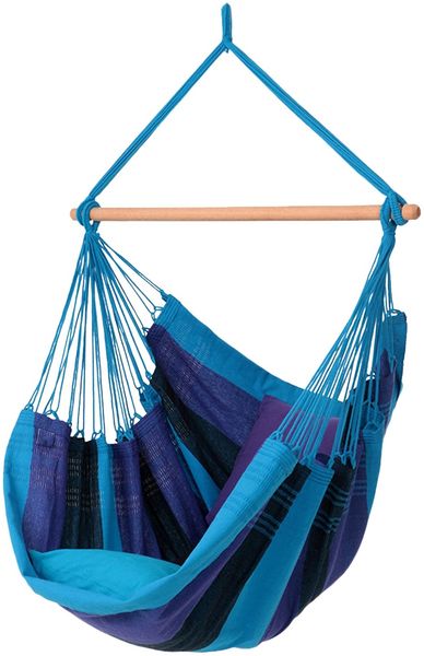MacaMex Relaxa Oceano Hängestuhl Baumwolle blau blau