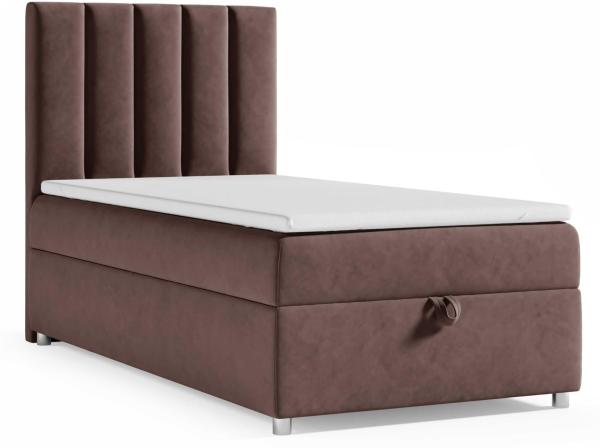 Best for Home Boxspringbett mit Bettkasten Trinity K-10 SINGLE Bonellfederkern inkl. Topper