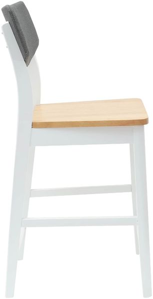vidaXL Esszimmerstühle 2 pcs Weiß 48 x 49 x 95 cm Massives Gummiholz 42020479 Bild 6