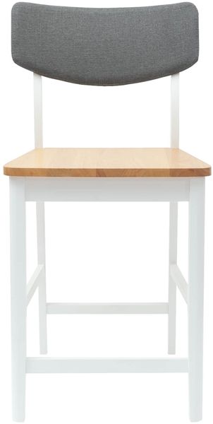 vidaXL Esszimmerstühle 2 pcs Weiß 48 x 49 x 95 cm Massives Gummiholz 42020479 Bild 5