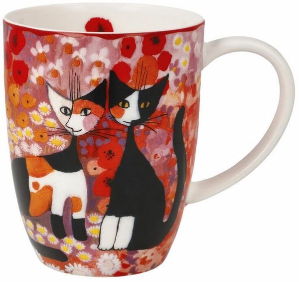 Goebel Becher Künstlertasse Rosina Wachtmeister - Prato fiorito, Fine Bone China