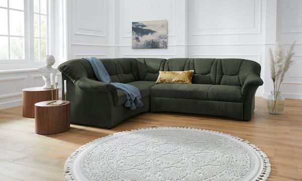 DOMO collection Ecksofa Sarafina zeitlos&bequem, optional mit Federkern, Breite 240cm, L-Form, wahlweise mit Bettfunktion
