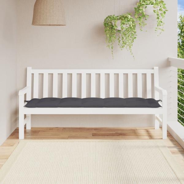 vidaXL Gartenbank-Auflage Anthrazit 180x50x7 cm Oxford-Gewebe 361621