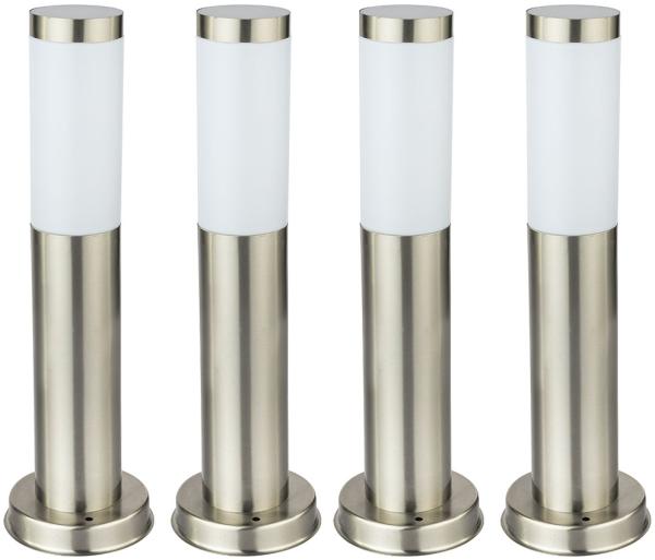 Vier elegante LED Stehleuchtung für den Außenbereich