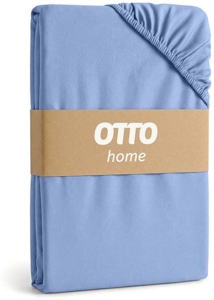 OTTO home Spannbettlaken PHYSALIS in BASIC und PREMIUM Qualität, 100% Baumwolle, Jersey (160 g/m), Gummizug: rundum, (2 Stück), für Matratzen bis 18 cm Höhe, Bettlaken, Spannbetttuch, pflegeleicht