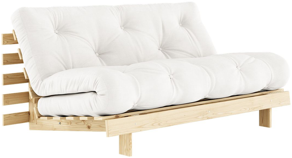 Schlafsofa ROOTS 160 cm Polster NATURAL Klappsofa Gestell Kiefer