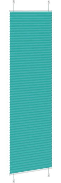 vidaXL Plissee Petrolgrün 55x200 cm Stoffbreite 54,4 cm Polyester 4015406 Bild 4