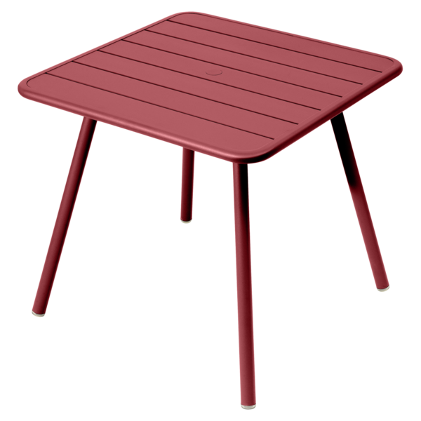 Luxembourg Tisch 80x80 4-Beine Chili