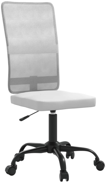 vidaXL Bürostuhl Höhenverstellbar Weiß Netzstoff 353007