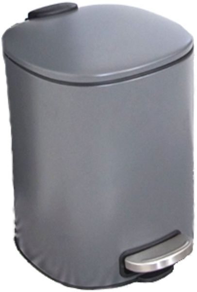 Kosmetikeimer 5L mit Soft Close Funktion und Fußpedal anthrazit 25x20x27cm