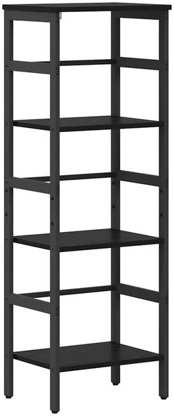 Bücherregal | Standregal Schwarz Eichen-Optik 40 x 29,5 x 115 cm