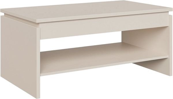 FORTE Couchtisch Couchtisch, Ablage, Stauraum, als Esstisch nutzbar, höhenverstellbar, B/H/T 100/45,7/56 cm