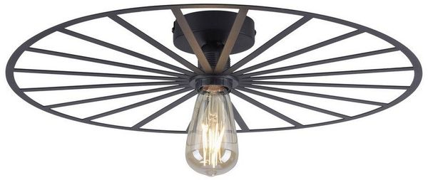 JUST LIGHT LED Deckenleuchte Decken- und Wandleuchte SPIKE, 1xE27/40W, für Wand- und Deckenmontage geeignet