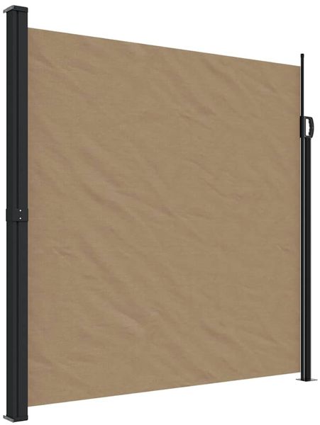 vidaXL Seitenmarkise Ausziehbar Taupe 200x300 cm 4004364 Bild 2