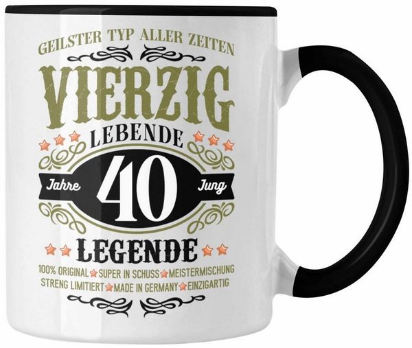 Trendation Tasse Trendation - 40. Geburtstag Tasse Mann Geschenk 40er Geschenkidee 40