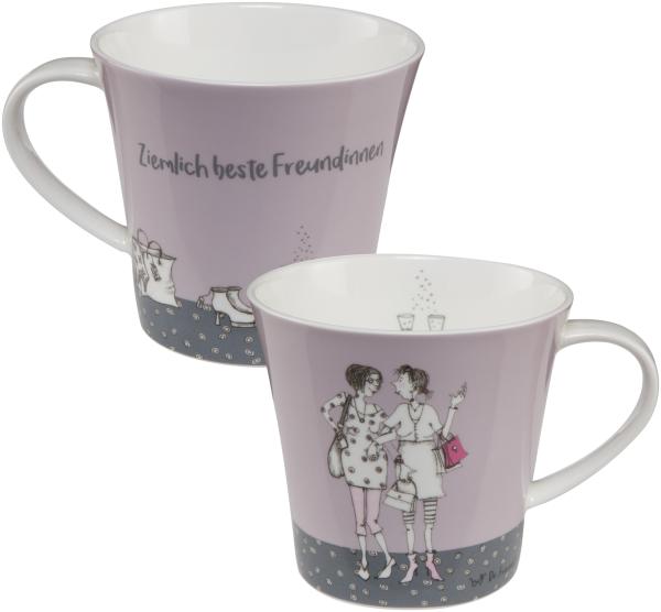 Goebel Ziemlich Beste Freundinnen Becher, Kaffeebecher, Trinkbecher, Barbara Freundlieb, Porzellan, 350 ml, 27000071