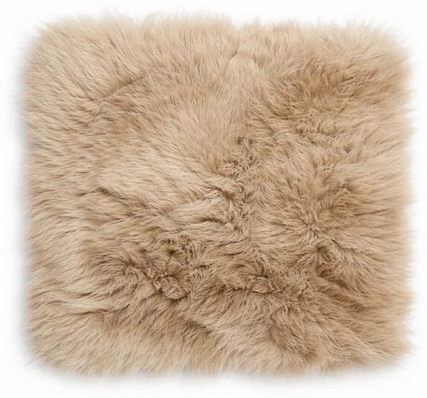 Provellus Sitzkissen Vegane Sitzauflage 40x40 cm Felloptik weich & waschbar