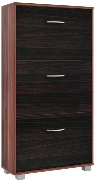 Casaria Schuhschrank (1-St) für 18 Paar Schuhe 3 Klappen Verstellbar 115x60x25cm Kippsicherung