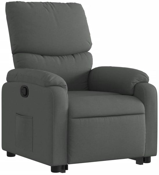 vidaXL Relaxsessel mit Aufstehhilfe Dunkelgrau Stoff 3204825 Bild 4