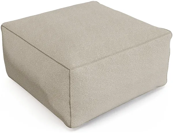 Vente-unique - NOUMARA Gartensitzgruppe Stoff Beige - B 70 cm x H 35 cm x L 70 cm