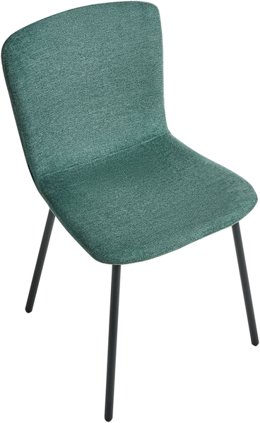 Esszimmerstuhl 4er Set CALDWELL Stoff Grün Bild 6